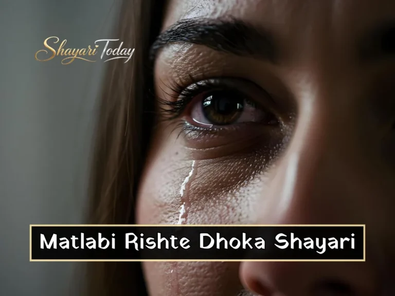 Matlabi Rishte Dhoka Shayari Hindi
